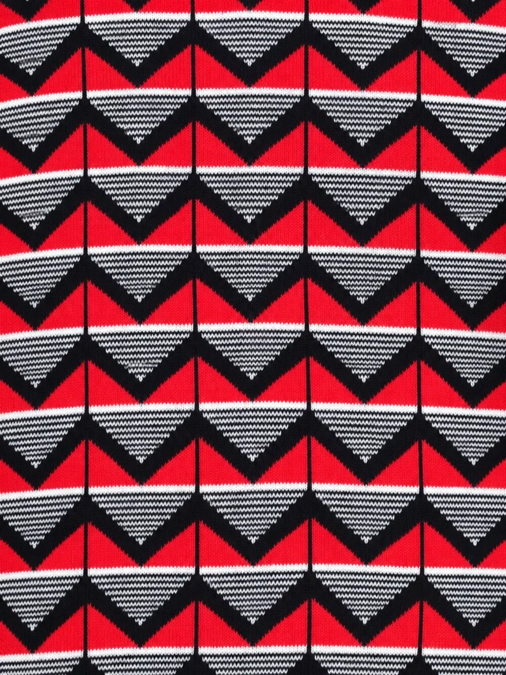ASOS Red Black Geometric High Neck Sweater 3/4 Sleeve Size 12 NWT - Picture 6 of 7